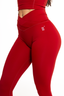 Crossover Leggings - Wine Red *Bundle 3 for 20% Off