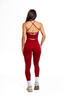 Crossover Leggings - Wine Red *Bundle 3 for 20% Off