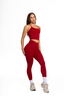 Crossover Leggings - Wine Red *Bundle 3 for 20% Off