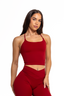 Elate Tank - Wine Red