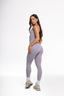 Crossover Leggings - Lilac Grey *Bundle 3 for 20% Off