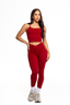 Crossover Leggings - Wine Red *Bundle 3 for 20% Off