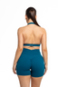 Crossover Scrunch Shorts - Ocean Teal
