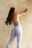 Crossover Leggings - Lilac Grey *Bundle 3 for 20% Off