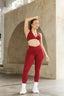 Crossover Leggings - Wine Red *Bundle 3 for 20% Off
