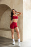 Sculpt shorts - Wine Red