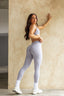 Crossover Leggings - Lilac Grey *Bundle 3 for 20% Off