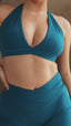 Crossover Scrunch Shorts - Ocean Teal
