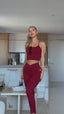 Elate Tank - Wine Red