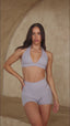 Sculpt shorts - Lilac Grey