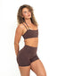Invisible Scrunch Shorts - Espresso
