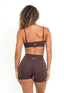 Invisible Scrunch Shorts - Espresso